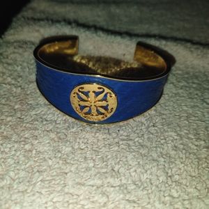 Woman's Colbalt‎ Blue Rustic Cuff Bracelet